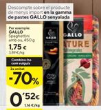 Oferta de Espaguetis Gallo por 1,75€ en Caprabo
