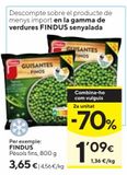Oferta de Guisantes Findus por 3,65€ en Caprabo