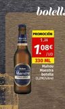 Oferta de H  your co MESIN  Makon  Maestra  BOLELOP  PROMOCIÓN 1,20  1.08€  /UD  330 ML  Mahou  Maestra  botella (3,27€/Litro)  en Maskom Supermercados
