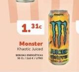 Oferta de Bebida energética Monster en SPAR Fragadis