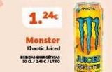 Oferta de 1.24€  Monster Khaotic Juiced  GEBIDAS ENERGÉTICAS 30 CL/2,40 €/UTRO  |JUICED  KONSTE  en Hiperber