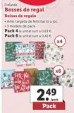 Oferta de Bolsas de regalo crelando por 2,49€ en Lidl