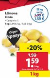 Oferta de Limones por 1,59€ en Lidl