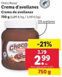 Oferta de Crema de avellanas Choco Nussa por 2,99€ en Lidl