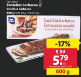Oferta de Costillas barbacoa chef select por 5,79€ en Lidl