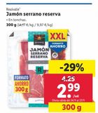 Oferta de Jamón serrano Realvalle por 2,99€ en Lidl