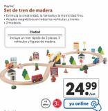 Oferta de Tren de madera Playtive por 24,99€ en Lidl