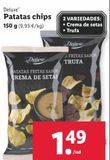 Oferta de Patatas chips Deluxe por 1,49€ en Lidl