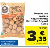 Oferta de Nueces con cáscara Nature of Nuts Carrefour Original por 3,35€ en Carrefour