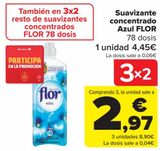 Oferta de Suavizante concentrado Azul FLOR  por 4,45€ en Carrefour