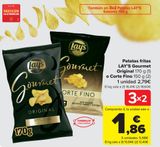 Oferta de Patatas fritas LAY'S Gourmet Original o Corte Fino  por 2,79€ en Carrefour