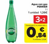 Oferta de Agua con gas PERRIER  por 1,26€ en Carrefour