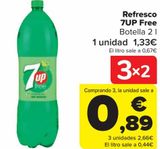 Oferta de Refresco 7UP Free  por 1,33€ en Carrefour