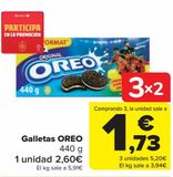 Oferta de Galletas OREO por 2,6€ en Carrefour