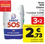 Oferta de Arroz SOS Clásico por 4,09€ en Carrefour