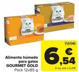 Oferta de Alimento húmedo para gatos GOURMET GOLD  por 6,54€ en Carrefour