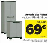Oferta de Armario alto Planet  por 69€ en Carrefour