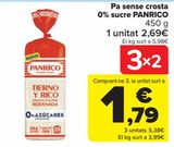Oferta de Pan sin corteza 0% Azúcar PANRICO por 2,69€ en Carrefour