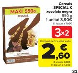 Oferta de Cereales SPECIAL K chocolate negro por 3,9€ en Carrefour