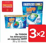 Oferta de En TODOS los detergentes en cápsulas WIPP  en Carrefour