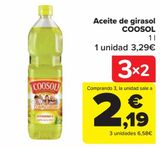 Oferta de Aceite de girasol COOSOL por 3,29€ en Carrefour