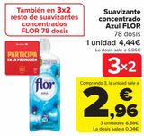 Oferta de Suavizante concentrado Azul FLOR  por 4,44€ en Carrefour