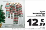 Oferta de Pijama Navidad hombre o mujer TEX  por 12,99€ en Carrefour