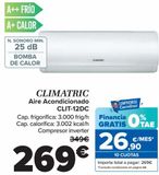 Oferta de CLIMATRIC Aire Acondicionado CLIT-12DC  por 269€ en Carrefour
