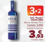 Oferta de D.O. ''Rueda'' FOUR LINES Blanco Verdejo  por 5,9€ en Carrefour
