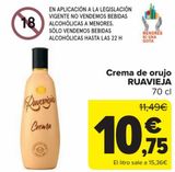 Oferta de Crema de orujo RUAVIEJA  por 10,75€ en Carrefour