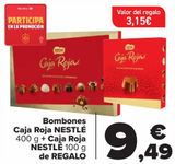 Oferta de Bombones Caja Roja NESTLÉ + Caja Roja NESTLÉ de REGALO  por 9,49€ en Carrefour