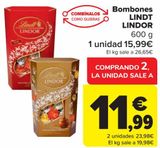 Oferta de Bombones LINDT LINDOR  por 15,99€ en Carrefour