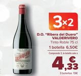 Oferta de D.O. ''Ribera del Duero'' VALDERIVERO Tinto Roble  por 6,5€ en Carrefour