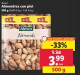 Oferta de Almendras Alesto por 3,99€ en Lidl