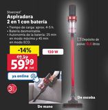 Oferta de Aspirador vertical SilverCrest por 59,99€ en Lidl