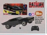 Oferta de BATMAN  TURED ROOST ATMORILE  RC  +4  AROS  59.99€  Ref. 6061300 Batman Movie  Turbo Boost Batmobile   por 5999€ en Juguetilandia