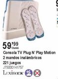 Oferta de CONSOLA TV PLUG N' PLAY MOTION 2 MANDOS INALAMBRICOS por 59,99€ en Juguetoon