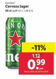Oferta de Cerveza Heineken por 0,99€ en Lidl
