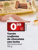 Oferta de Turrón crujiente Dia por 0,99€ en Dia Market