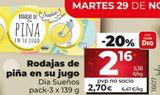 Oferta de Piña Dia por 2,7€ en Dia Market