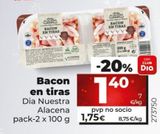 Oferta de Bacon Dia por 1,75€ en Dia Market