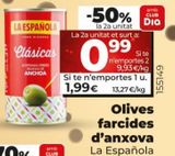 Oferta de Aceitunas rellenas La Española por 1,99€ en Dia Market
