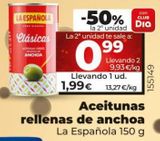 Oferta de ACEITUNAS RELLENAS DE ANCHOA por 1,99€ en Maxi Dia