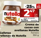 Oferta de CREMA DE CACAO CON AVELLANAS NUTELLA por 2,47€ en Maxi Dia