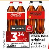 Oferta de COCA COLA ORIGINAL / ZERO por 3,34€ en Maxi Dia