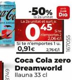 Oferta de COCA COLA ZERO DREAMWORLD por 0,91€ en Maxi Dia