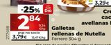 Oferta de Galletas rellenas de chocolate Nutella por 3,79€ en La Plaza de DIA