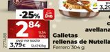 Oferta de Galletas rellenas Nutella por 3,79€ en La Plaza de DIA