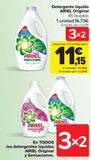 Oferta de En TODOS los detergentes líquidos ARIEL Original y Sensaciones  en Carrefour