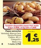 Oferta de Papas sancochar por 1,25€ en Carrefour
